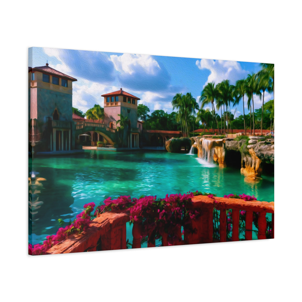 Miami, Florida | Watercolor Canvas Print | The Painted Passport®