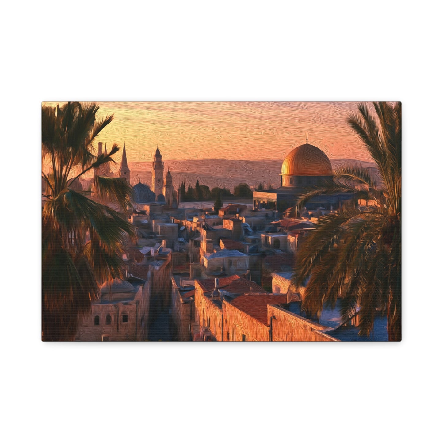 Jerusalem, Israel | Watercolor Canvas Print | The Painted Passport®