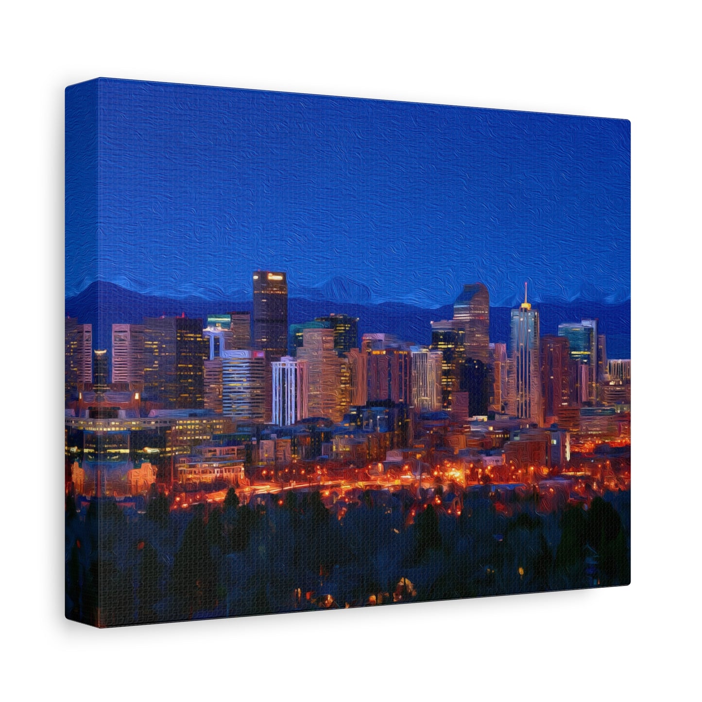 Denver, Colorado | Watercolor Canvas Print | The Painted Passport®