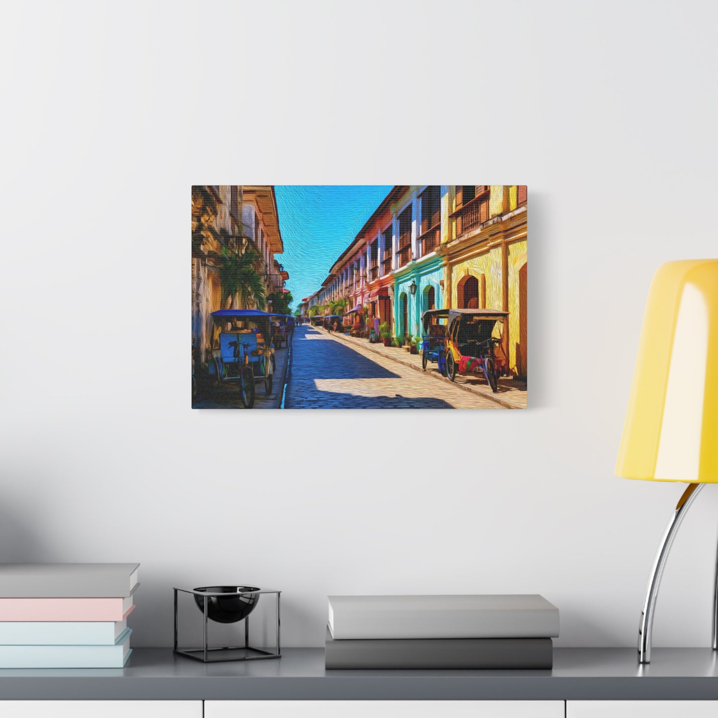 Vigan, Philippines | Watercolor Canvas Print | The Painted Passport®