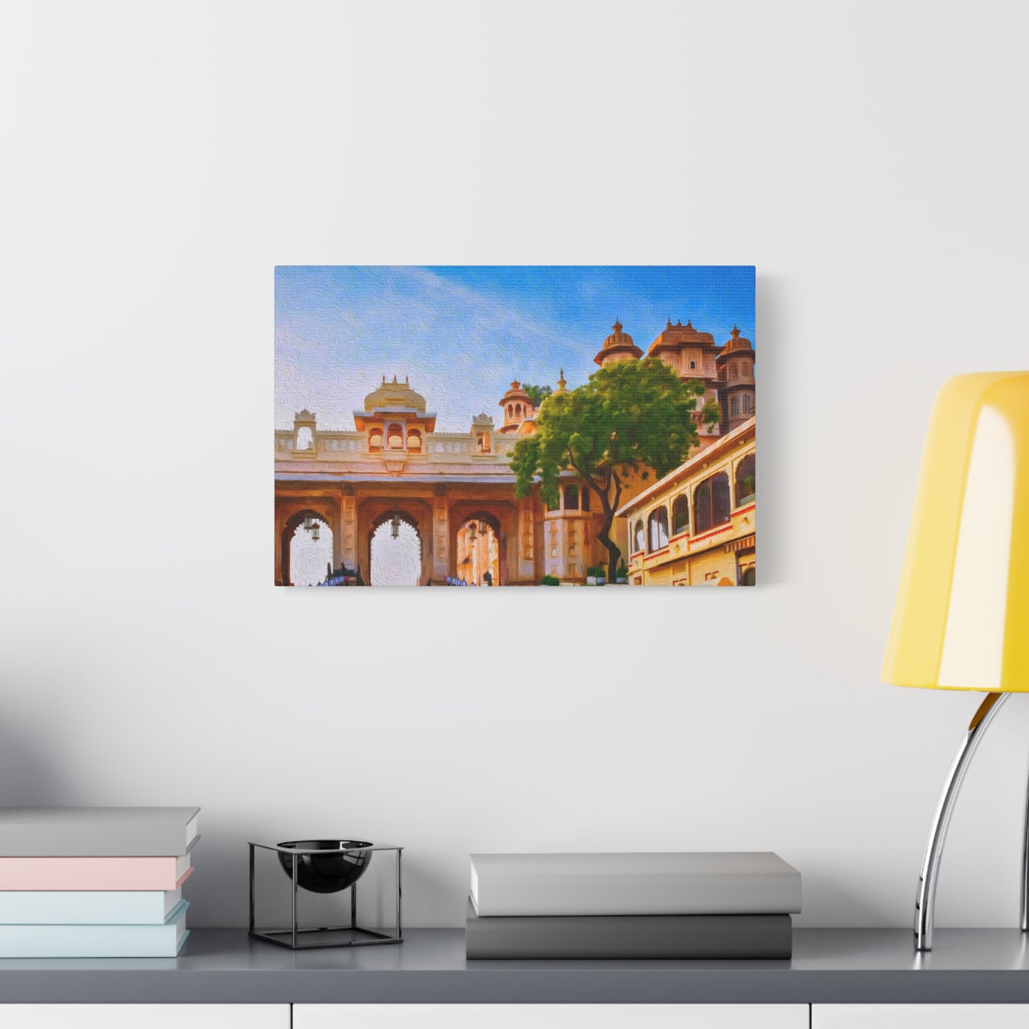 Udaipur, India | Watercolor Canvas Print | The Painted Passport®