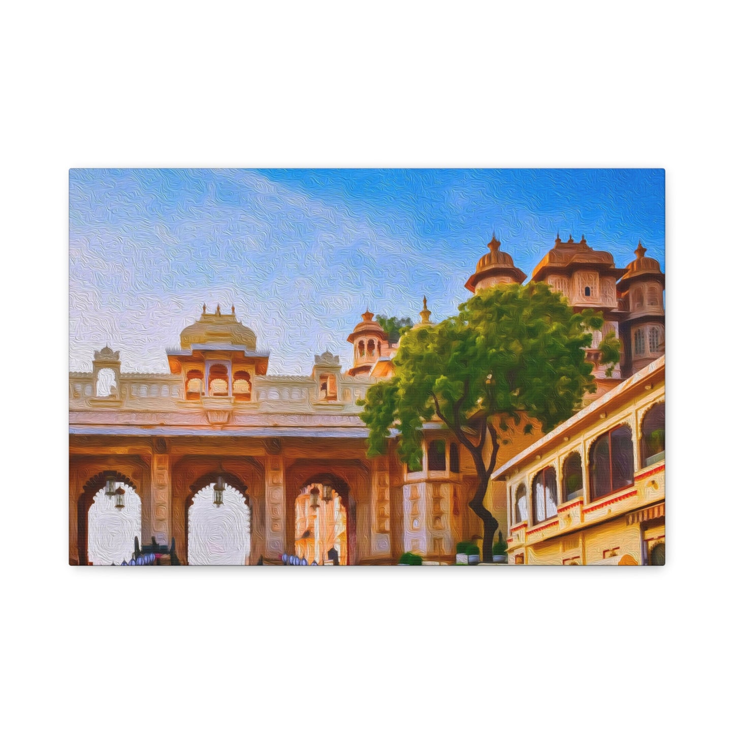 Udaipur, India | Watercolor Canvas Print | The Painted Passport®