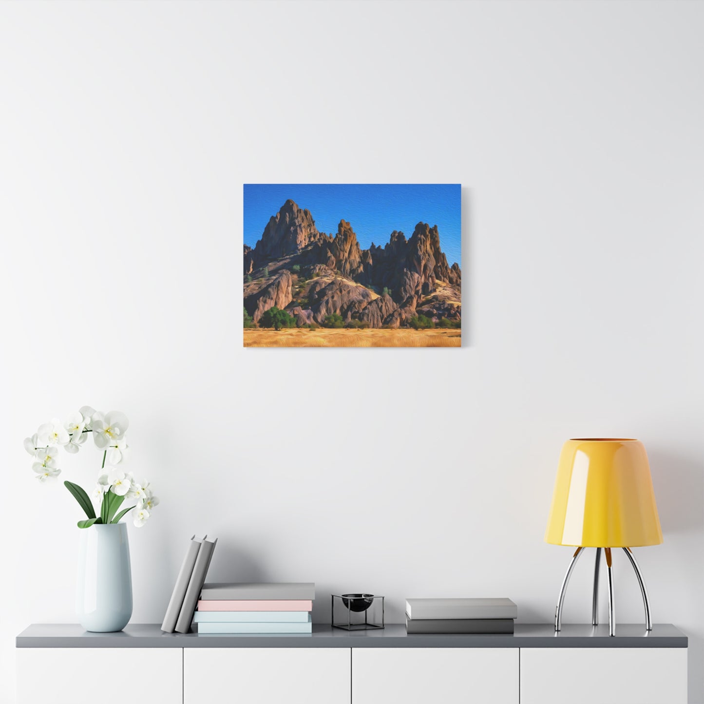 Pinnacles National Park, California | Watercolor Canvas Print | The Painted Passport®