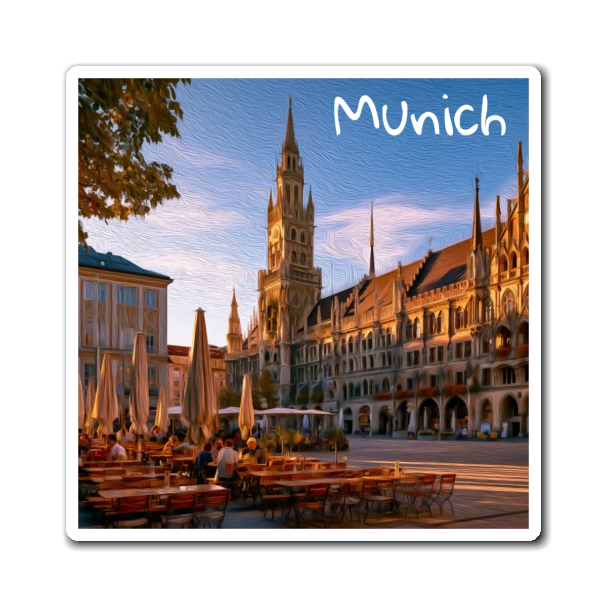 Munich, Germany | Watercolor Magnet | The Painted Passport®