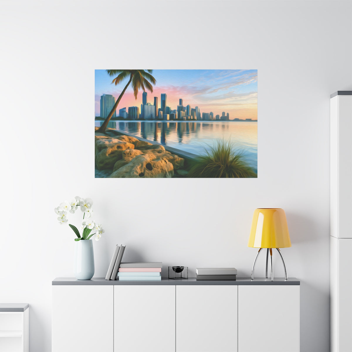 Miami, Florida | Watercolor Canvas Print | The Painted Passport®