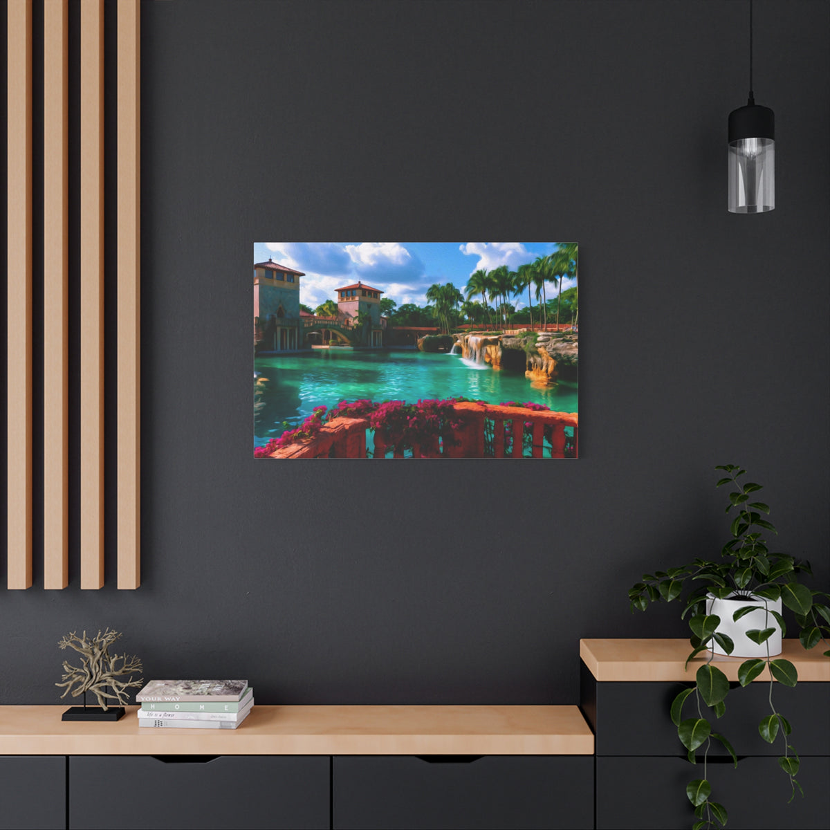 Miami, Florida | Watercolor Canvas Print | The Painted Passport®