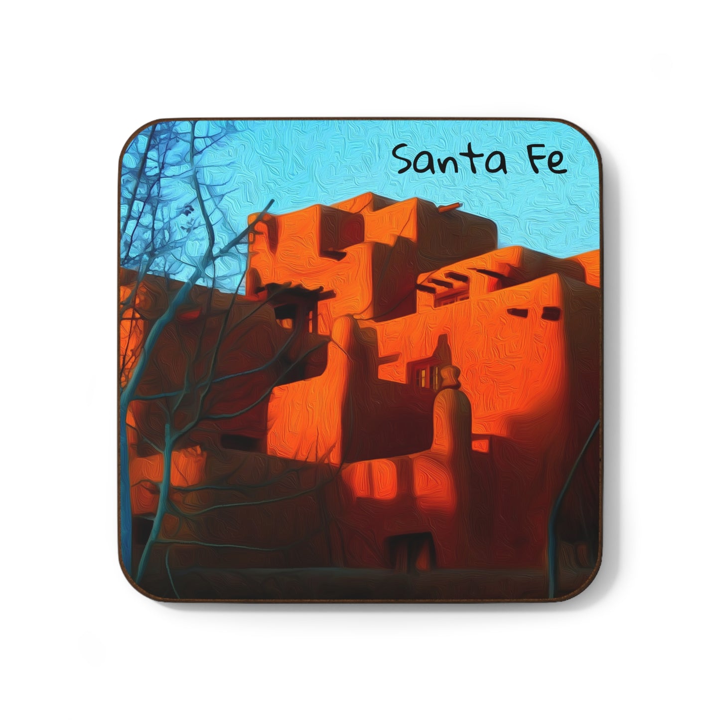 Santa Fe, New Mexico | Watercolor Coaster | The Painted Passport®