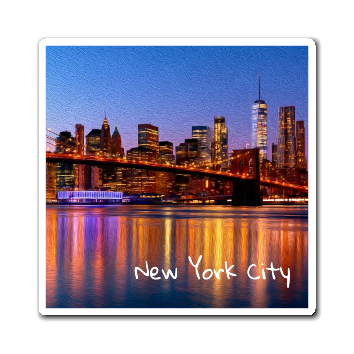 New York City, New York | Watercolor Magnet | The Painted Passport®
