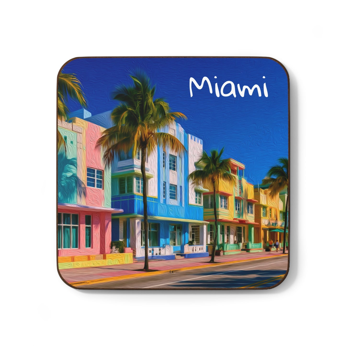Miami, Florida | Watercolor Coaster | The Painted Passport®