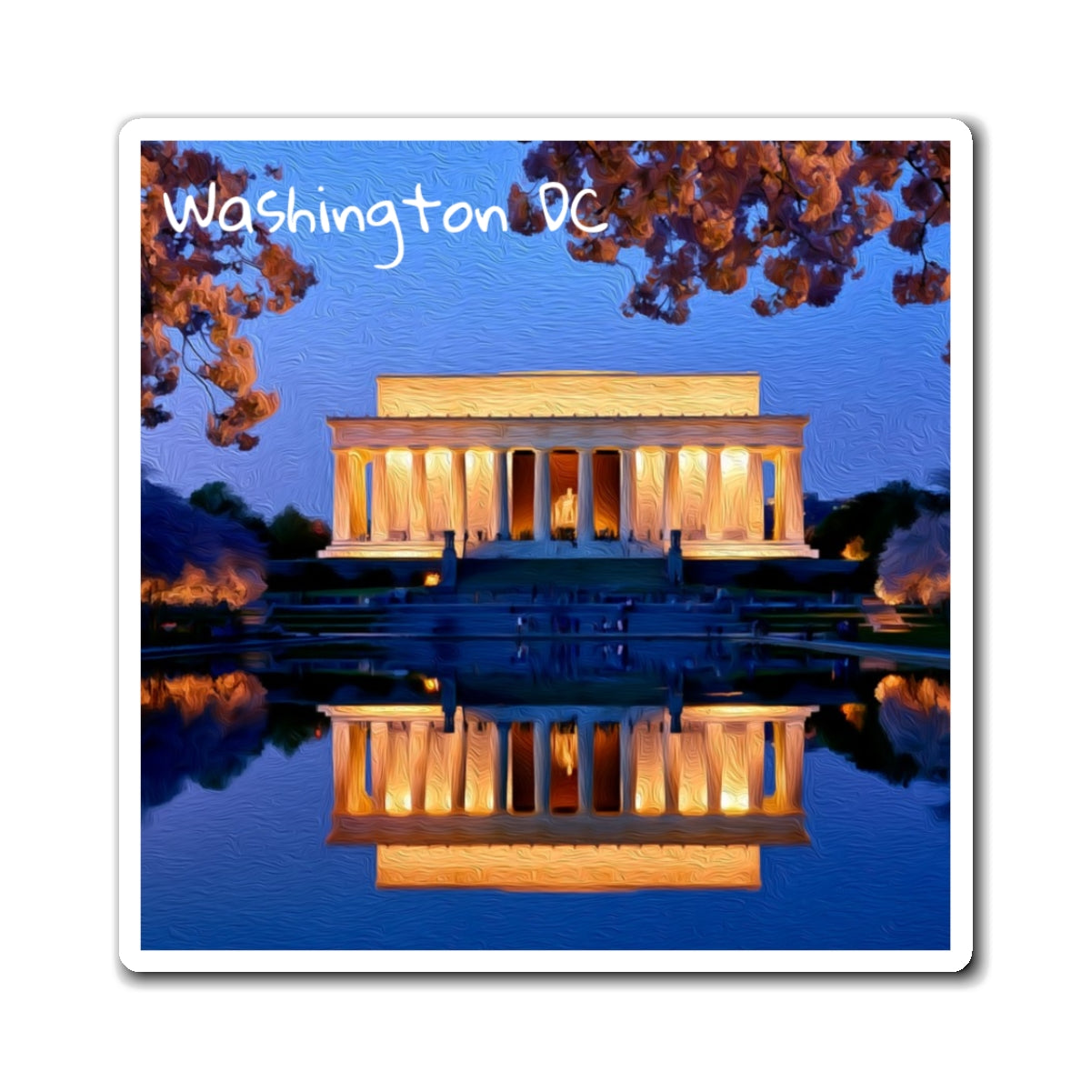Washington DC, USA | Watercolor Magnet | The Painted Passport®