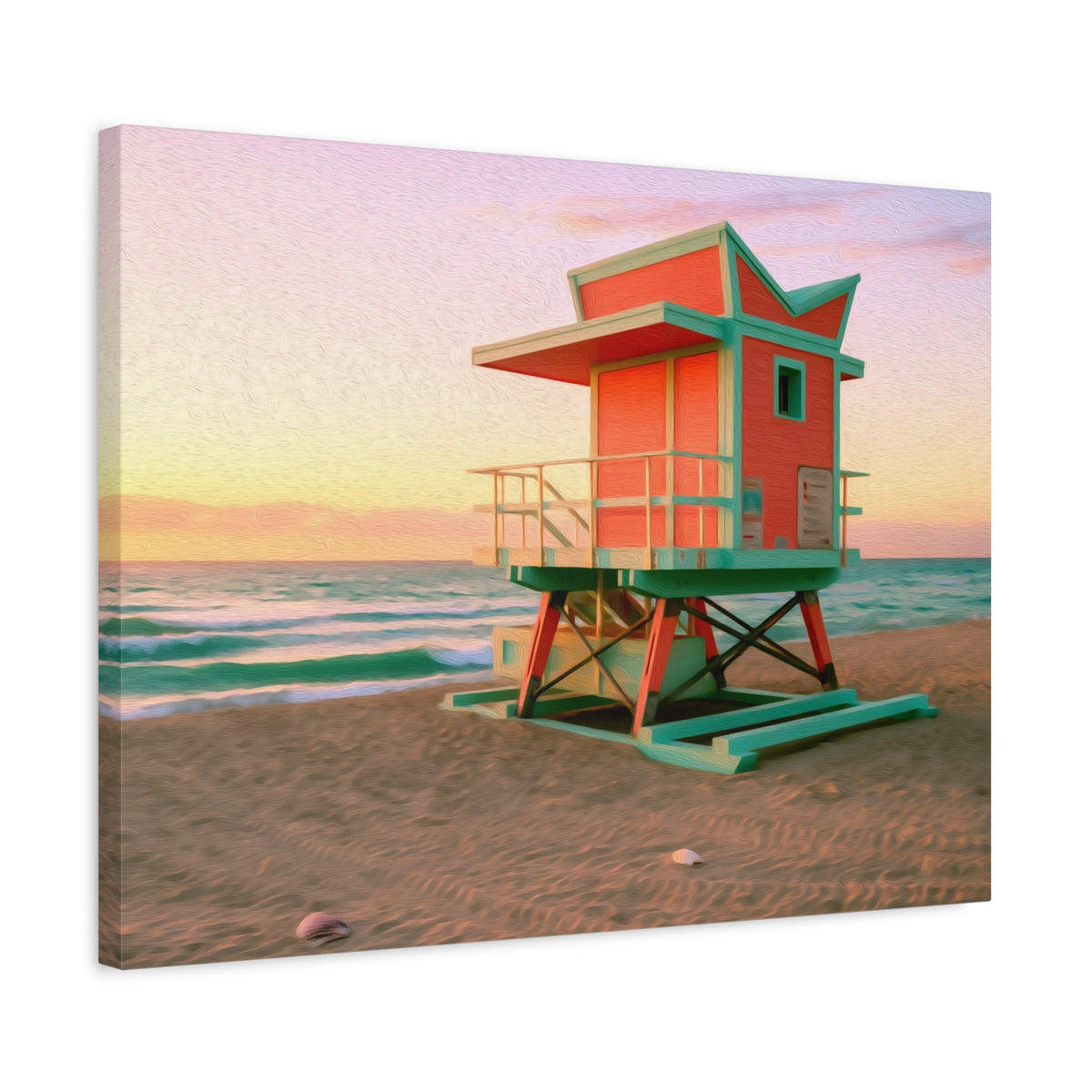 Miami, Florida | Watercolor Canvas Print | The Painted Passport®