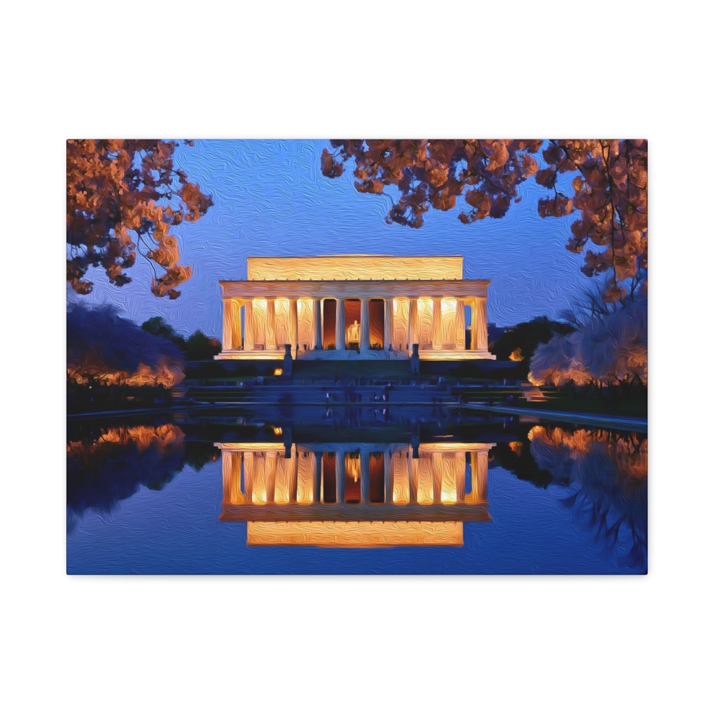 Washington DC, USA | Watercolor Canvas Print | The Painted Passport®