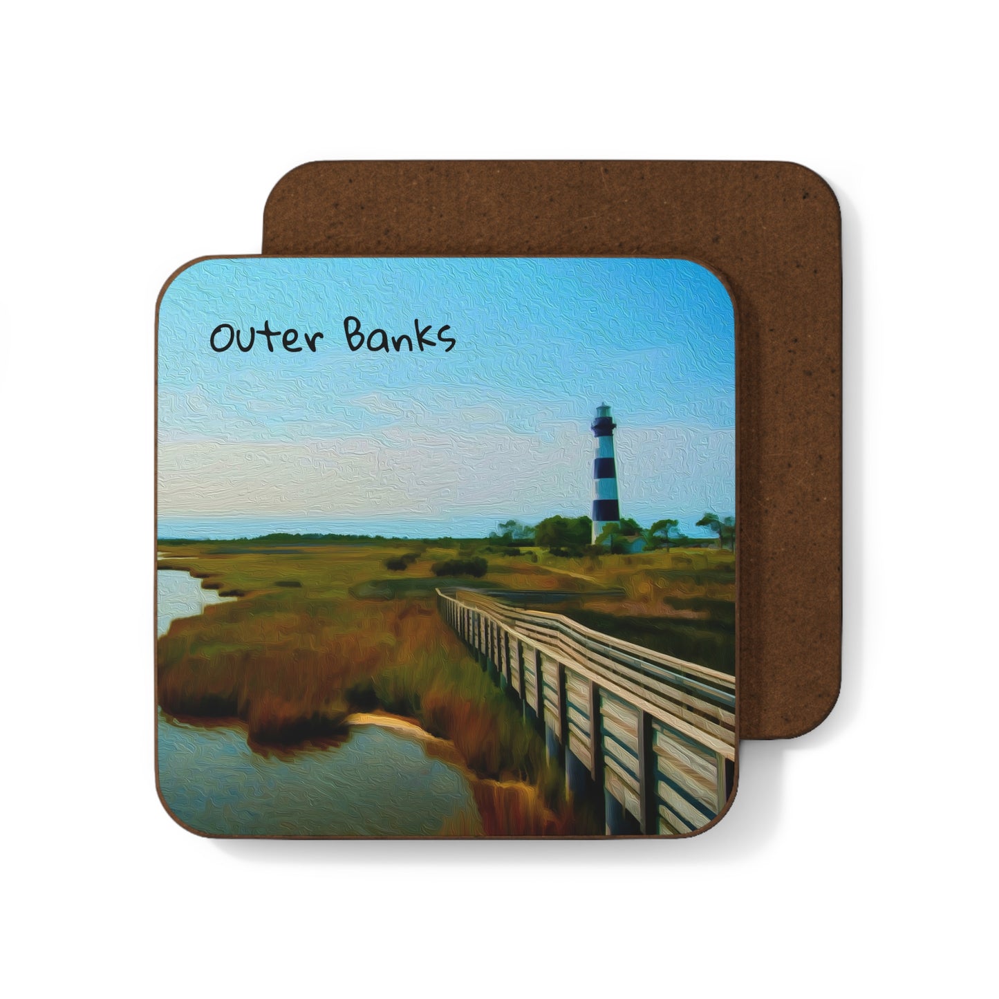 Outer Banks, North Carolina | Watercolor Coaster | The Painted Passport®