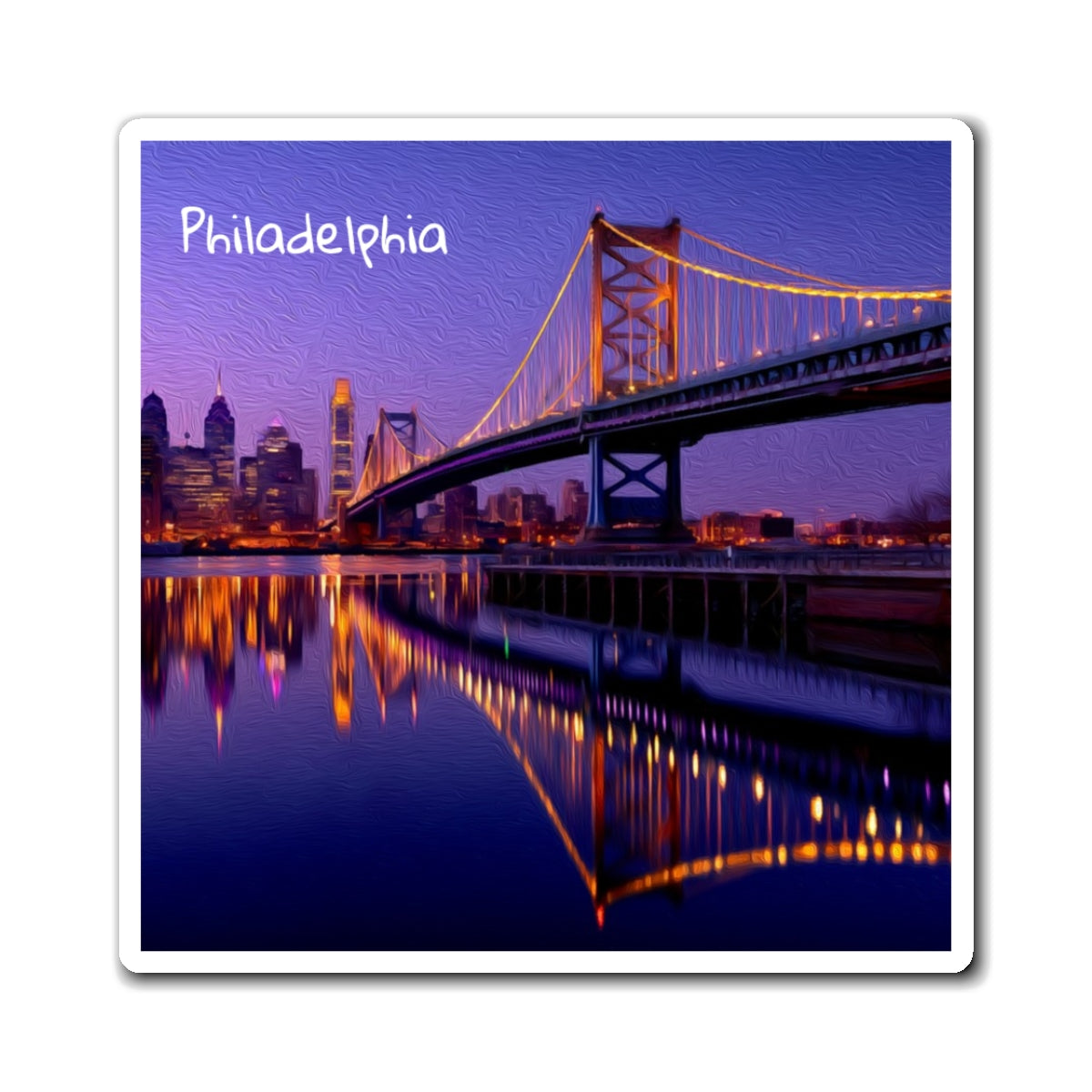 Philadelphia, Pennsylvania | Watercolor Magnet | The Painted Passport®