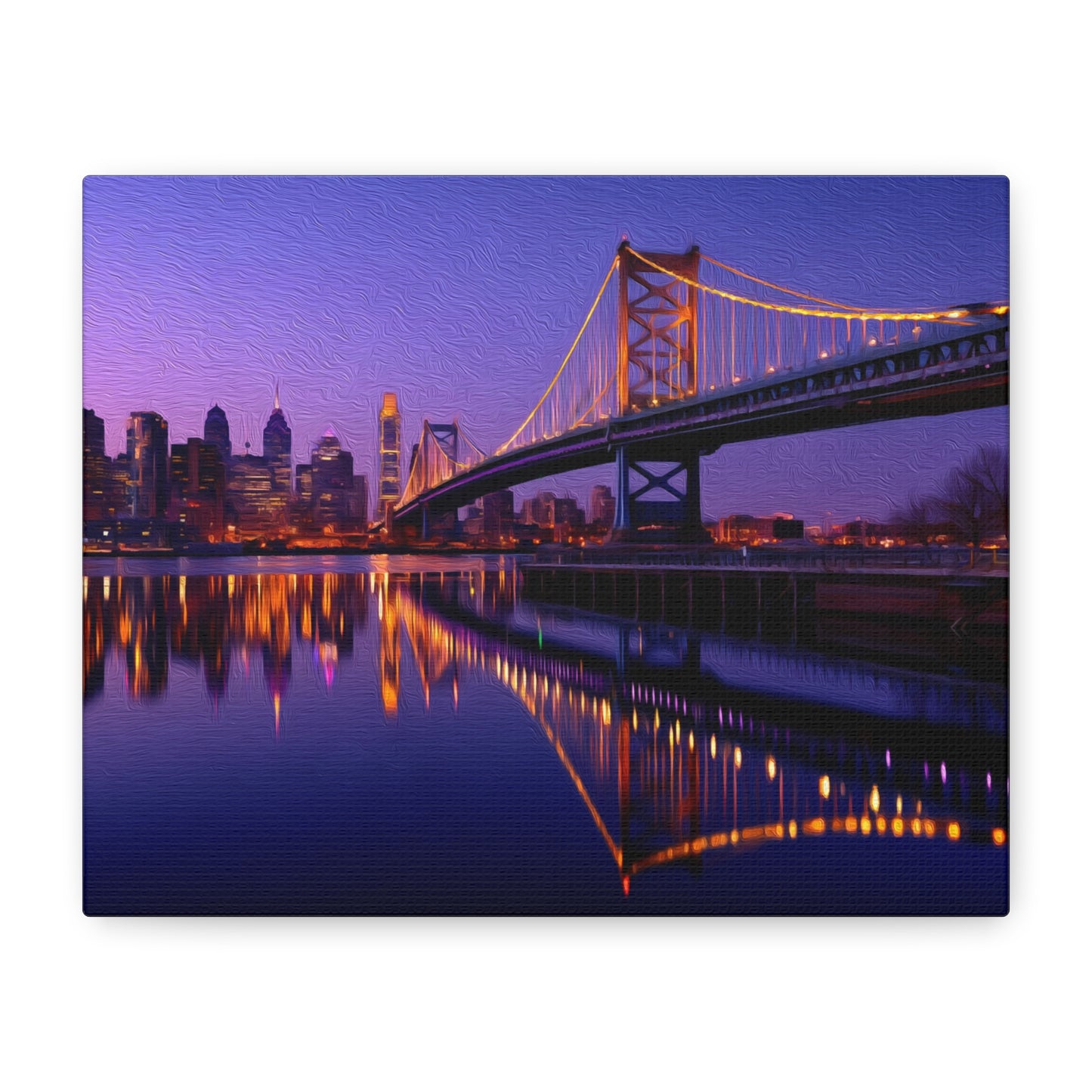 Philadelphia, Pennsylvania | Watercolor Canvas Print | The Painted Passport®