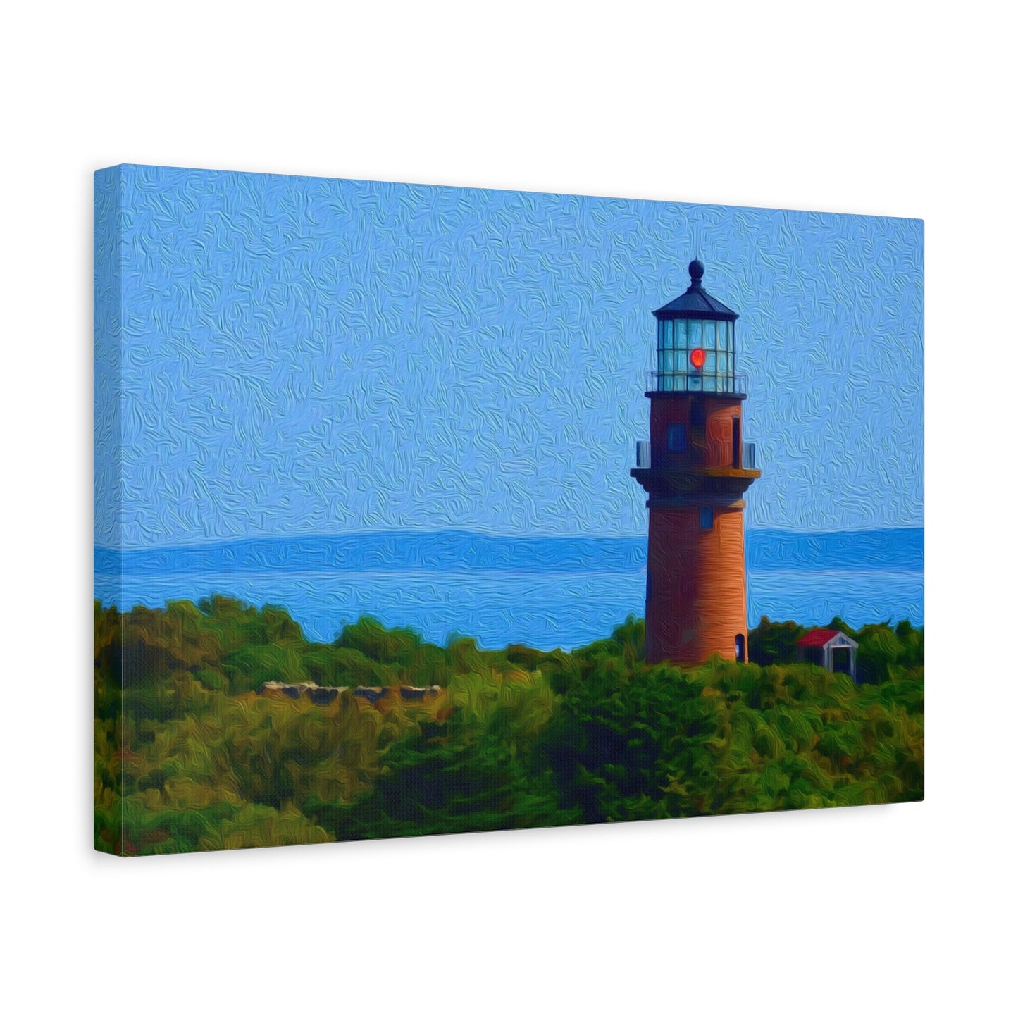 Martha's Vineyard, Massachusetts | Watercolor Canvas Print | The Painted Passport®