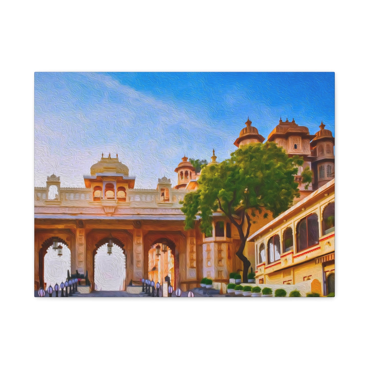 Udaipur, India | Watercolor Canvas Print | The Painted Passport®
