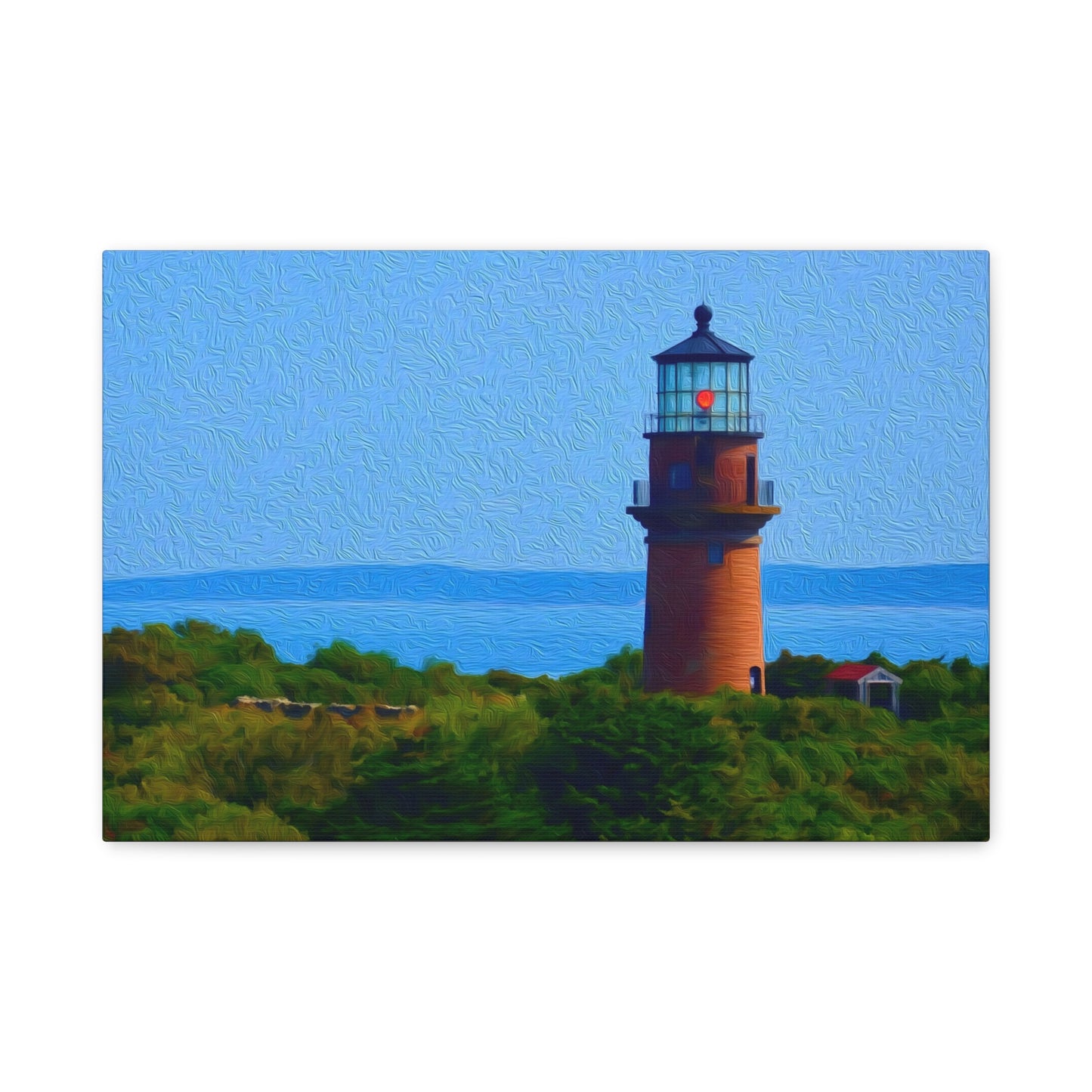 Martha's Vineyard, Massachusetts | Watercolor Canvas Print | The Painted Passport®