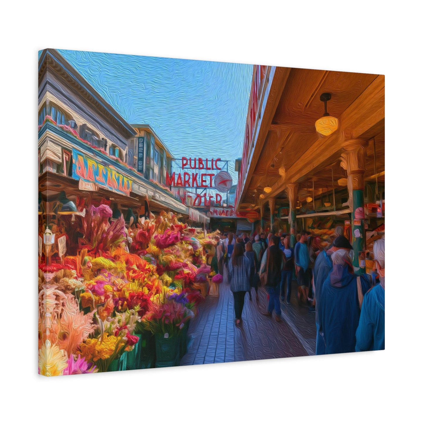Seattle, Washington | Watercolor Canvas Print | The Painted Passport®