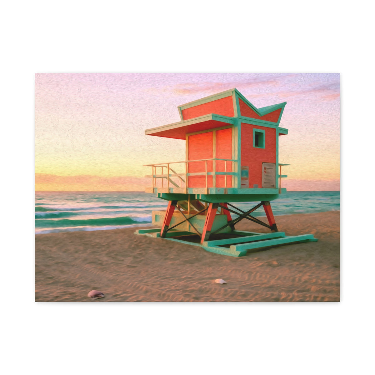 Miami, Florida | Watercolor Canvas Print | The Painted Passport®
