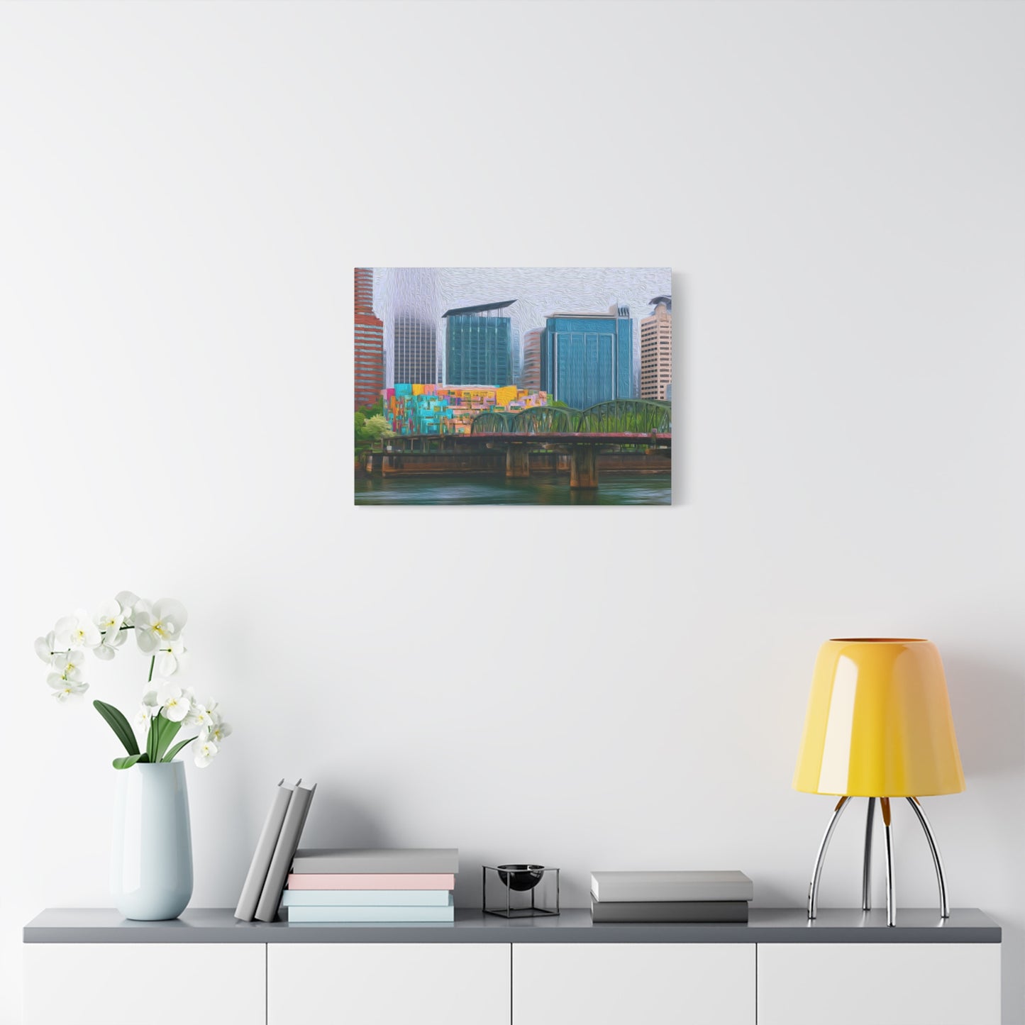 Portland, Oregon | Watercolor Canvas Print | The Painted Passport®