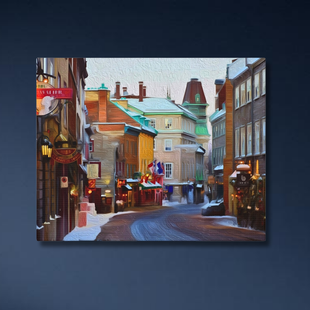 Old Quebec City, Quebec | Original Series Gallery Canvas | The Painted Passport® detail