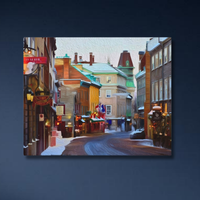 Old Quebec City, Quebec | Original Series Gallery Canvas — close-up thumbnail