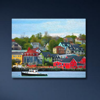 Lunenburg, Nova Scotia | Original Series Gallery Canvas — close-up thumbnail