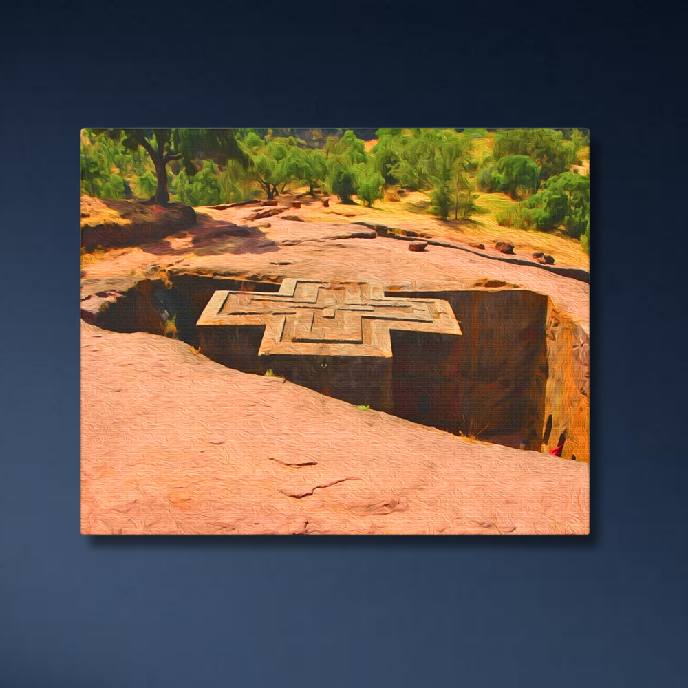 Lalibela, Ethiopia | Original Series Gallery Canvas detail