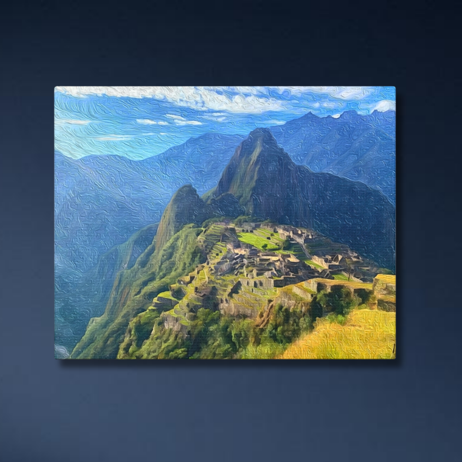 Machu Picchu, Peru | Original Series Canvas — Machu Picchu, Peru, close-up detail