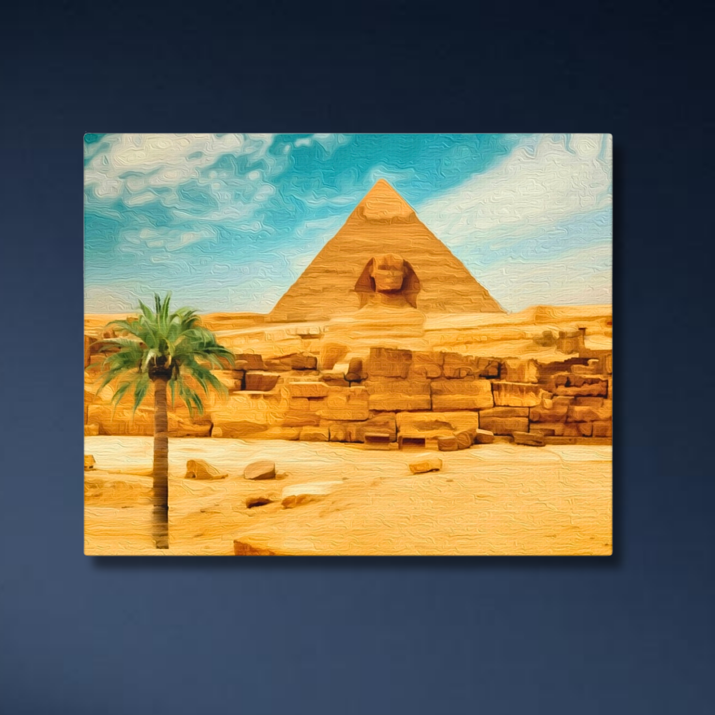 Pyramids of Giza, Egypt | Original Series Gallery Canvas — Pyramids of Giza, Egypt Study No. 4