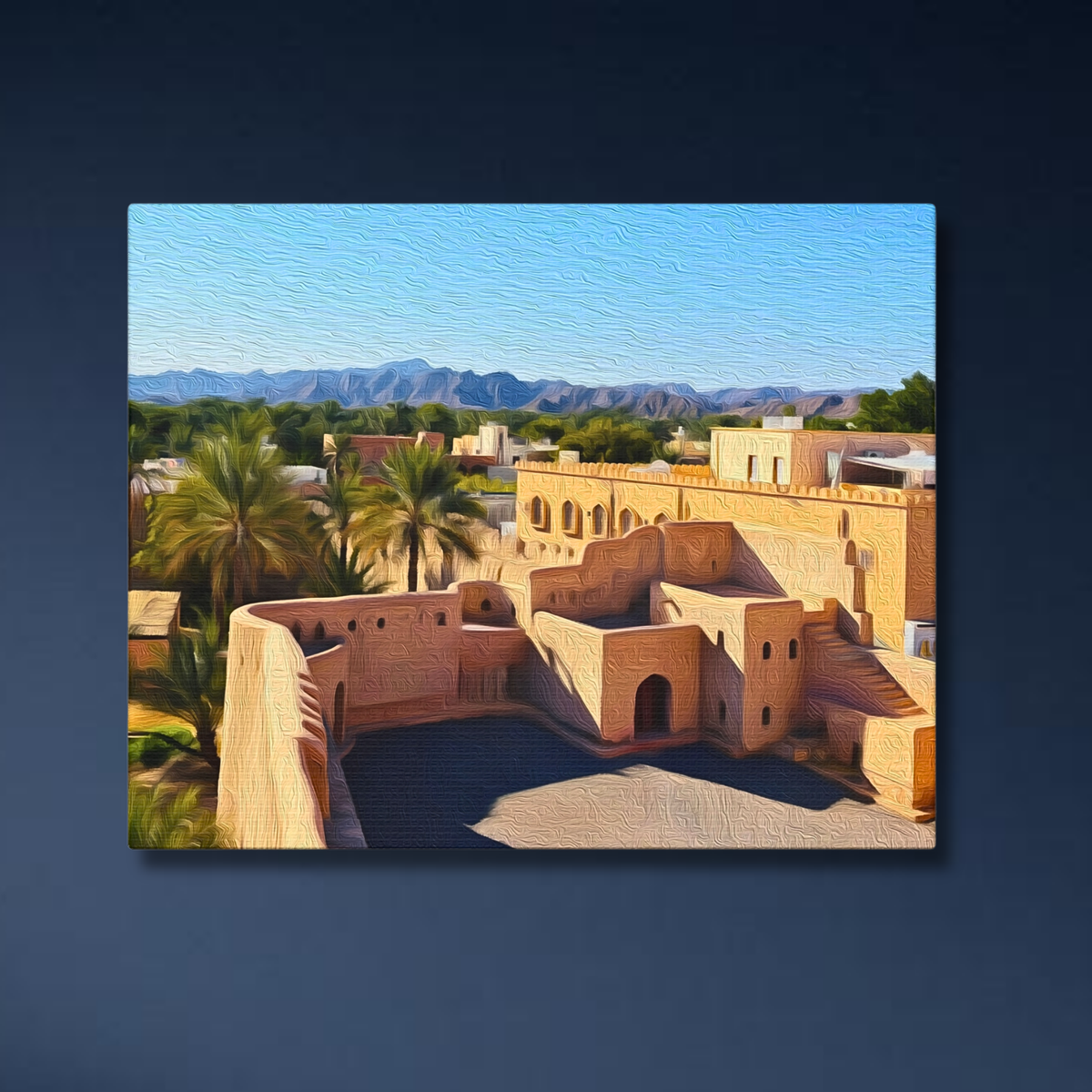 Nizwa, Oman | Historic Fort Architecture | Original Series Gallery Canvas close-up detail