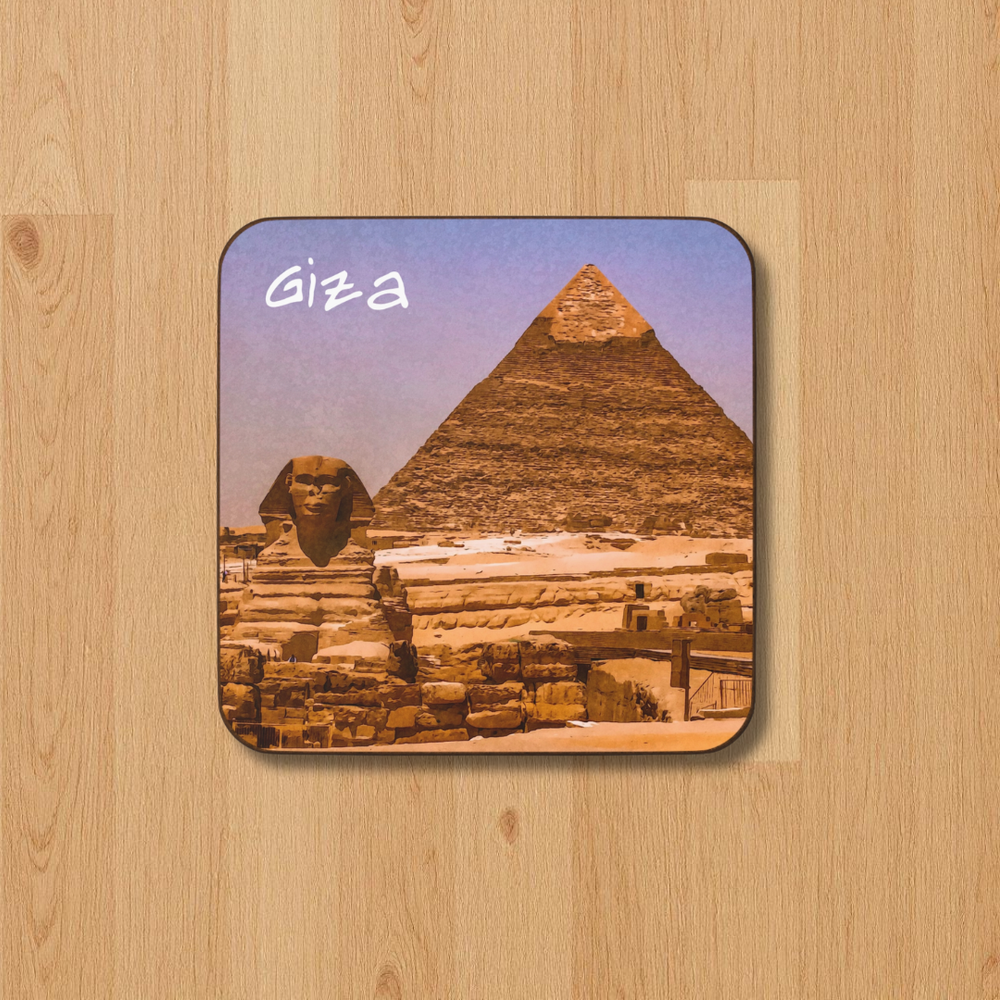 Pyramids of Giza, Egypt | Original Series Hardboard Coaster