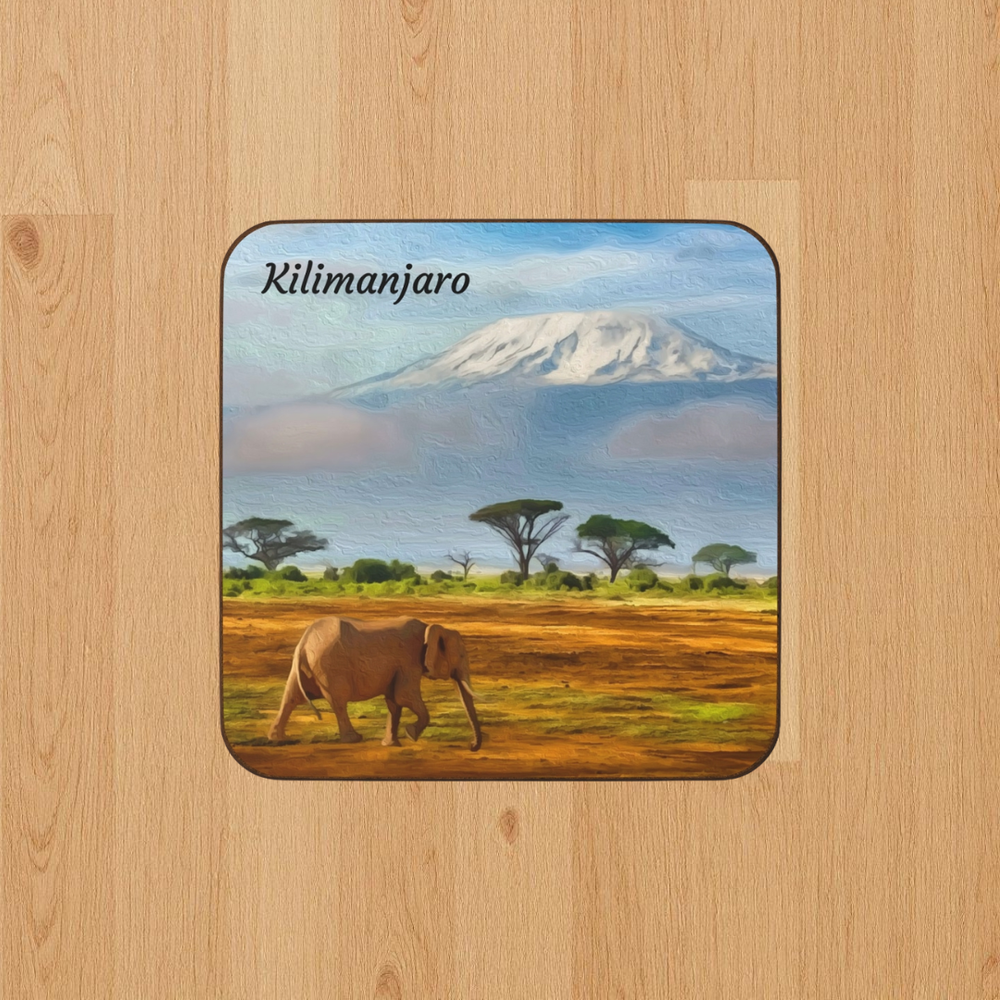Amboseli, Kenya | Original Series Hardboard Coaster