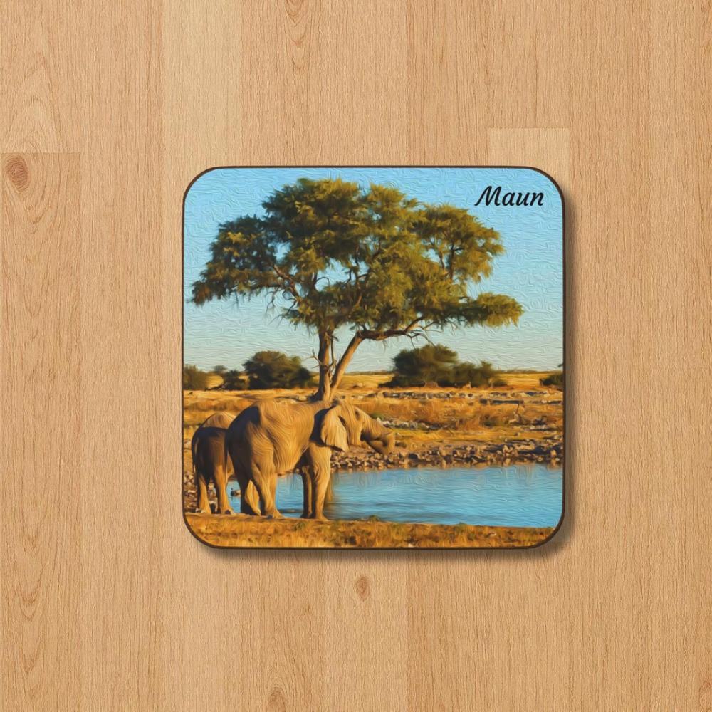 Maun, Botswana | Original Series Hardboard Coaster