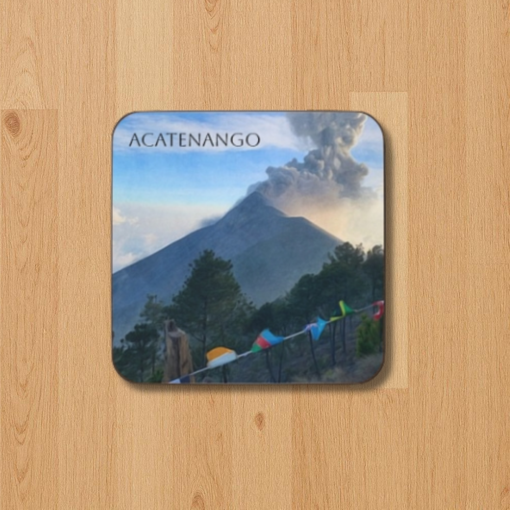 Antigua, Guatemala  | Volcán de Acatenango | Original Series Hardboard Coaster