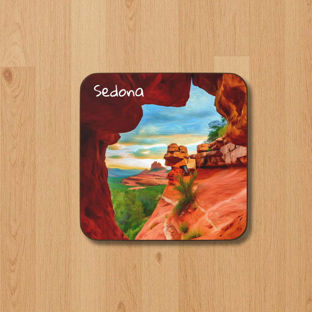 Sedona, Arizona | Original Series Hardboard Coaster | The Painted Passport®