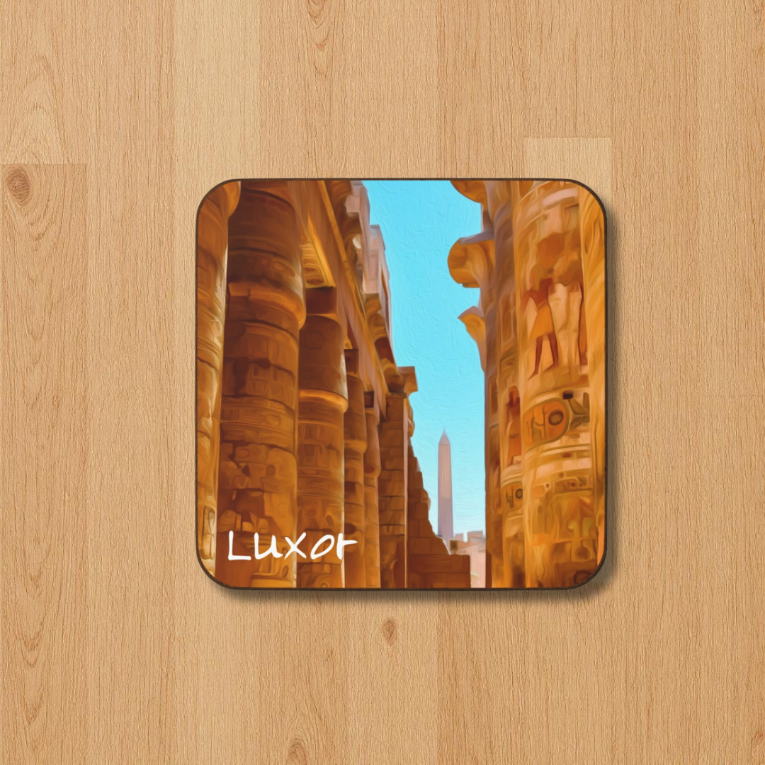 Luxor, Egypt | Original Series Hardboard Coaster — Luxor, Egypt, study 1