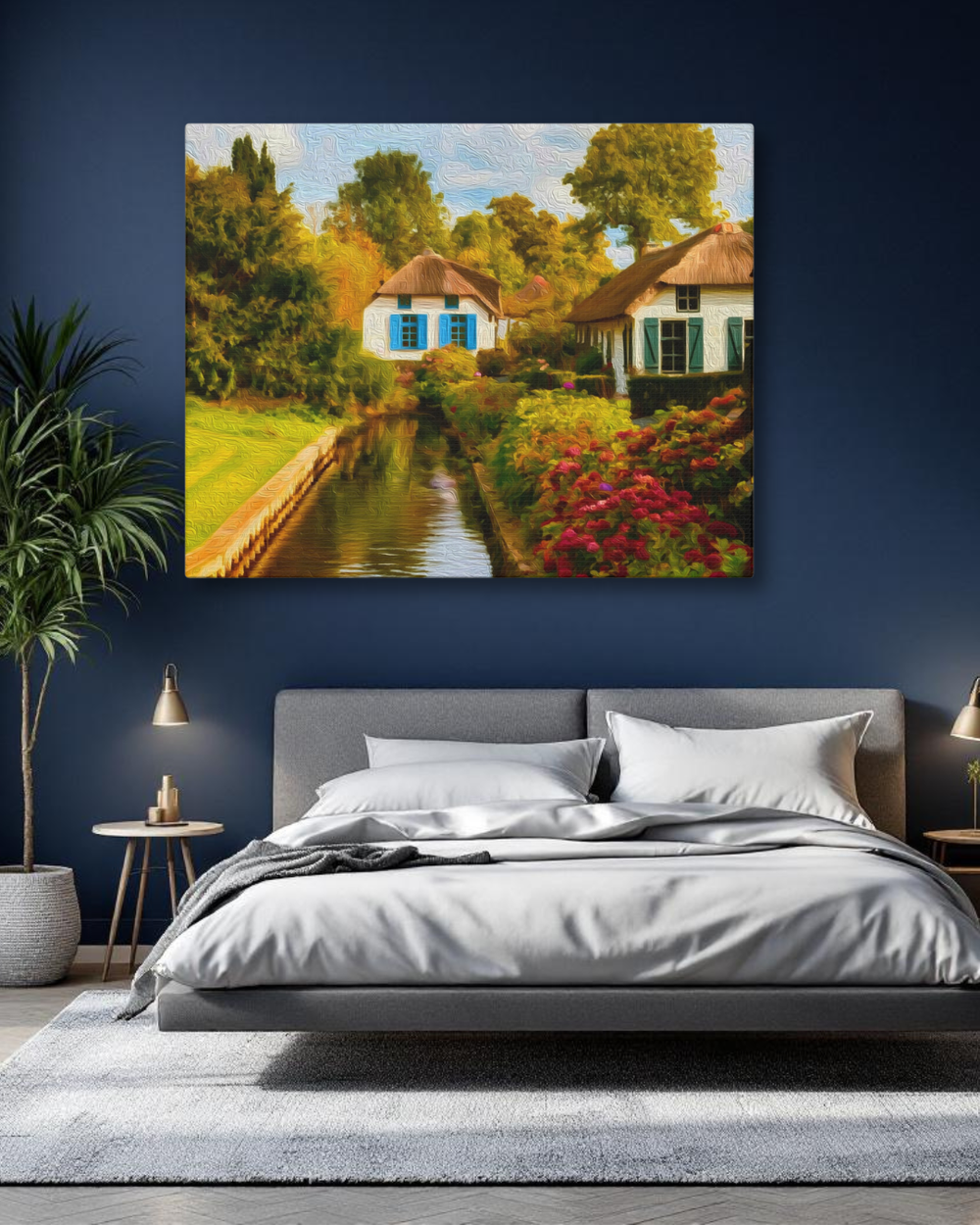Giethoorn, Netherlands | Dutch Canal Village | Original Series Gallery Canvas detail