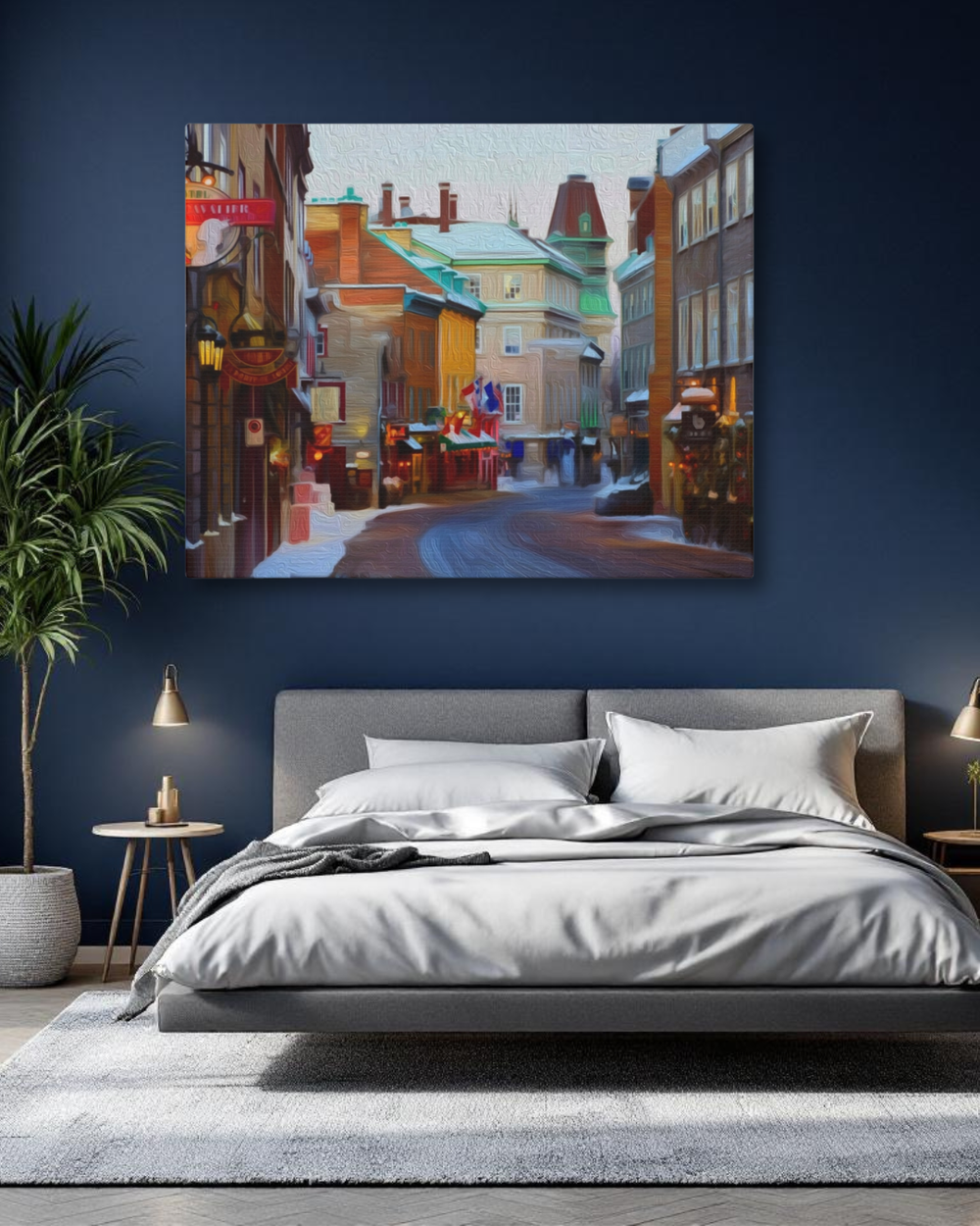 Old Quebec City, Quebec | Original Series Gallery Canvas | The Painted Passport® detail