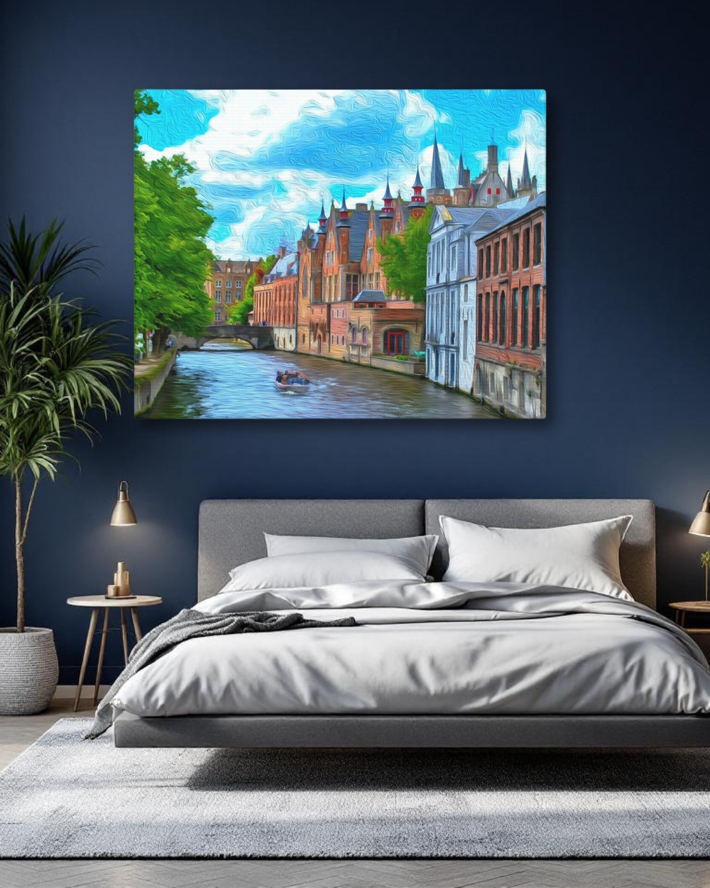 Bruges, Belgium | Original Series Gallery Canvas | The Painted Passport® detail