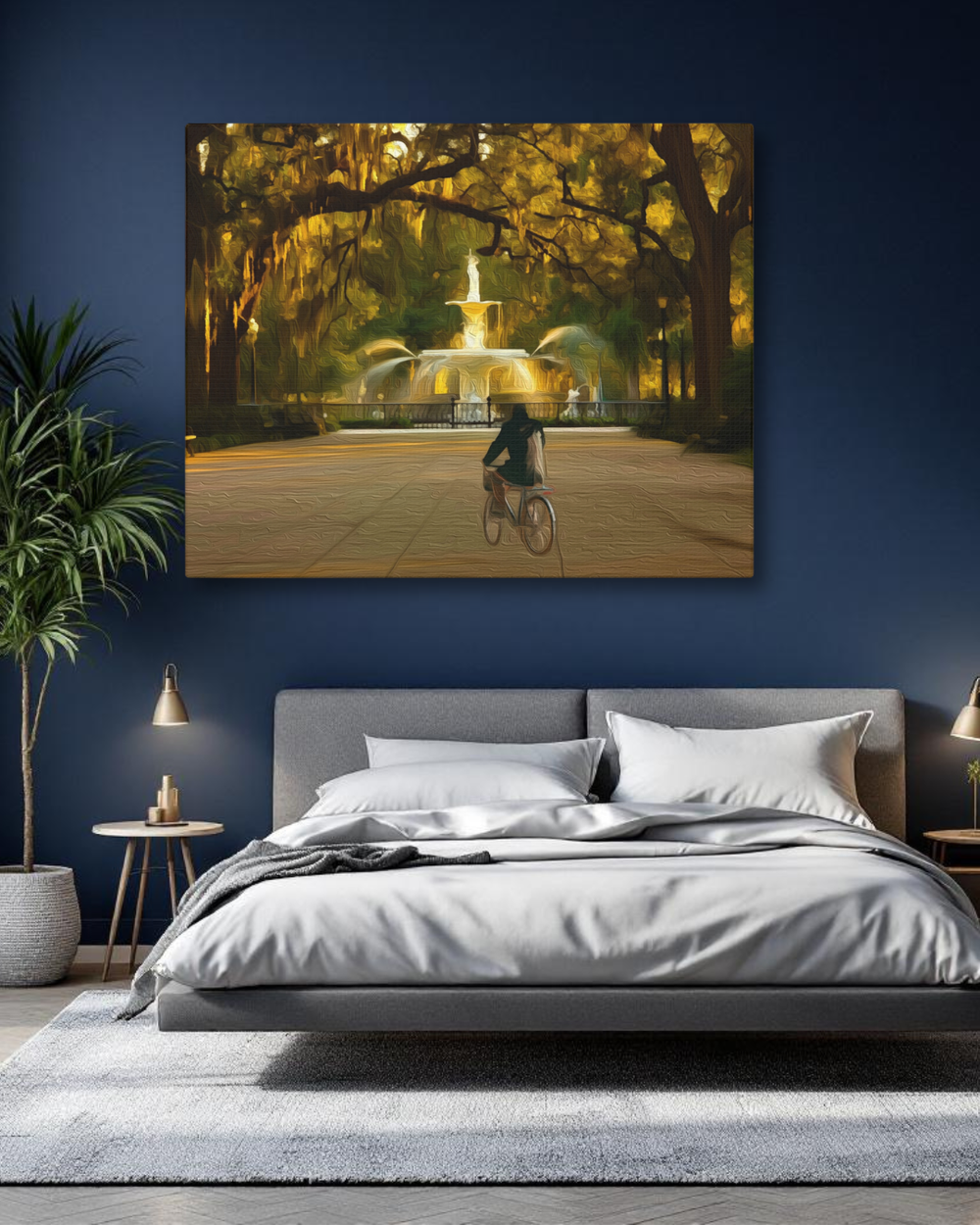 Savannah, Georgia | Forsyth Park | Original Series Gallery Canvas detail