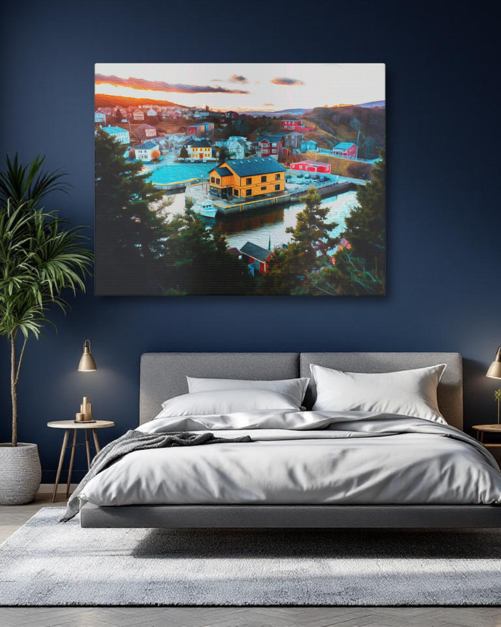St. John’s, Newfoundland | Original Series Gallery Canvas | The Painted Passport® detail