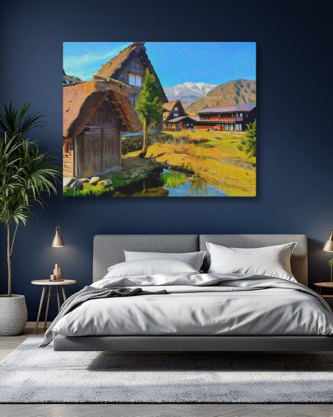 Shirakawa-go, Japan | Traditional Gassho-zukuri Village | Original Series Gallery Canvas detail