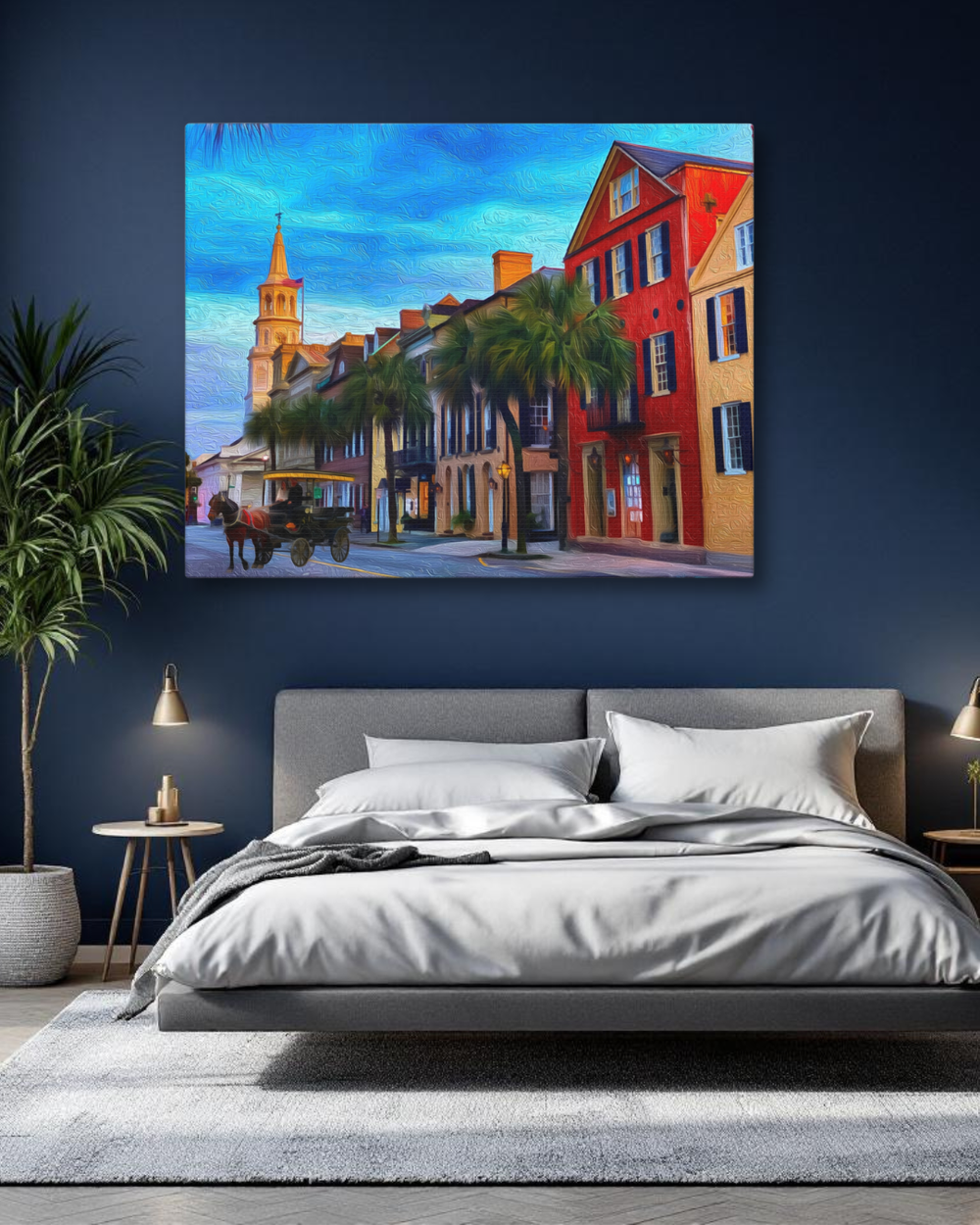 Charleston, South Carolina | Original Series Gallery Canvas | The Painted Passport® detail