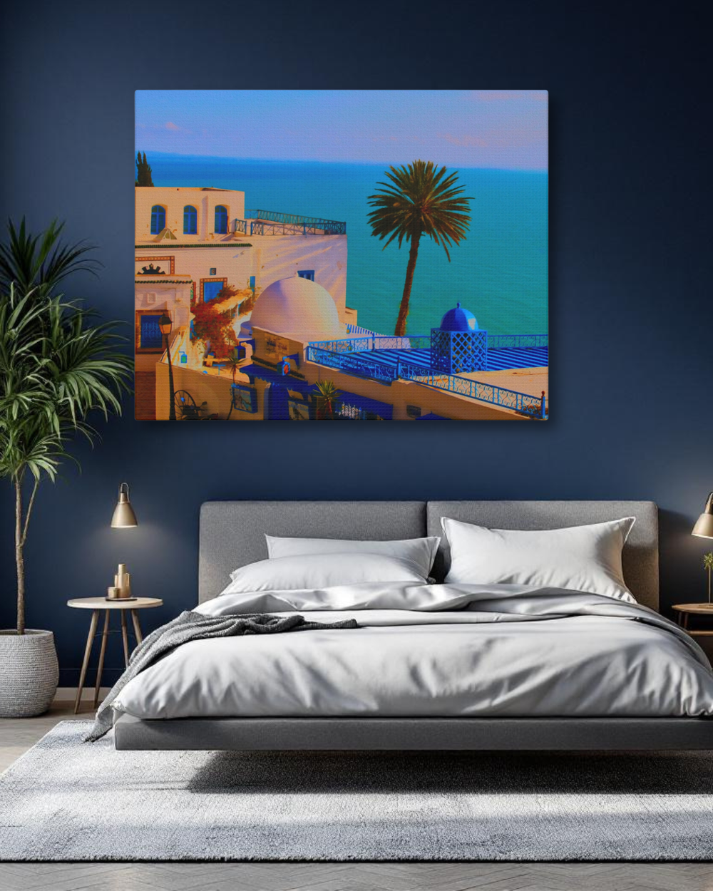 Sidi Bou Said, Tunisia | Original Series Gallery Canvas detail