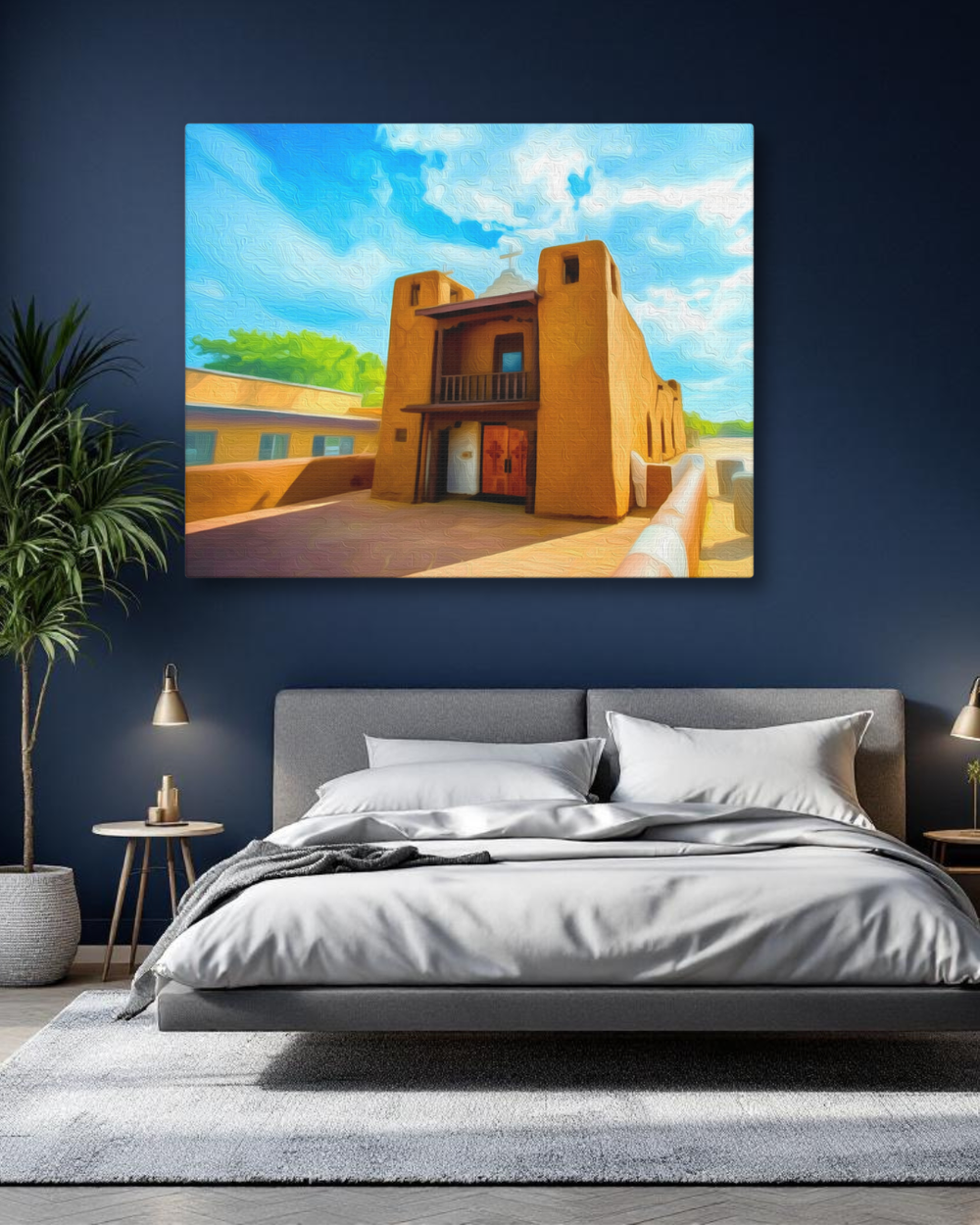 Taos, New Mexico | Original Series Gallery Canvas | The Painted Passport® detail