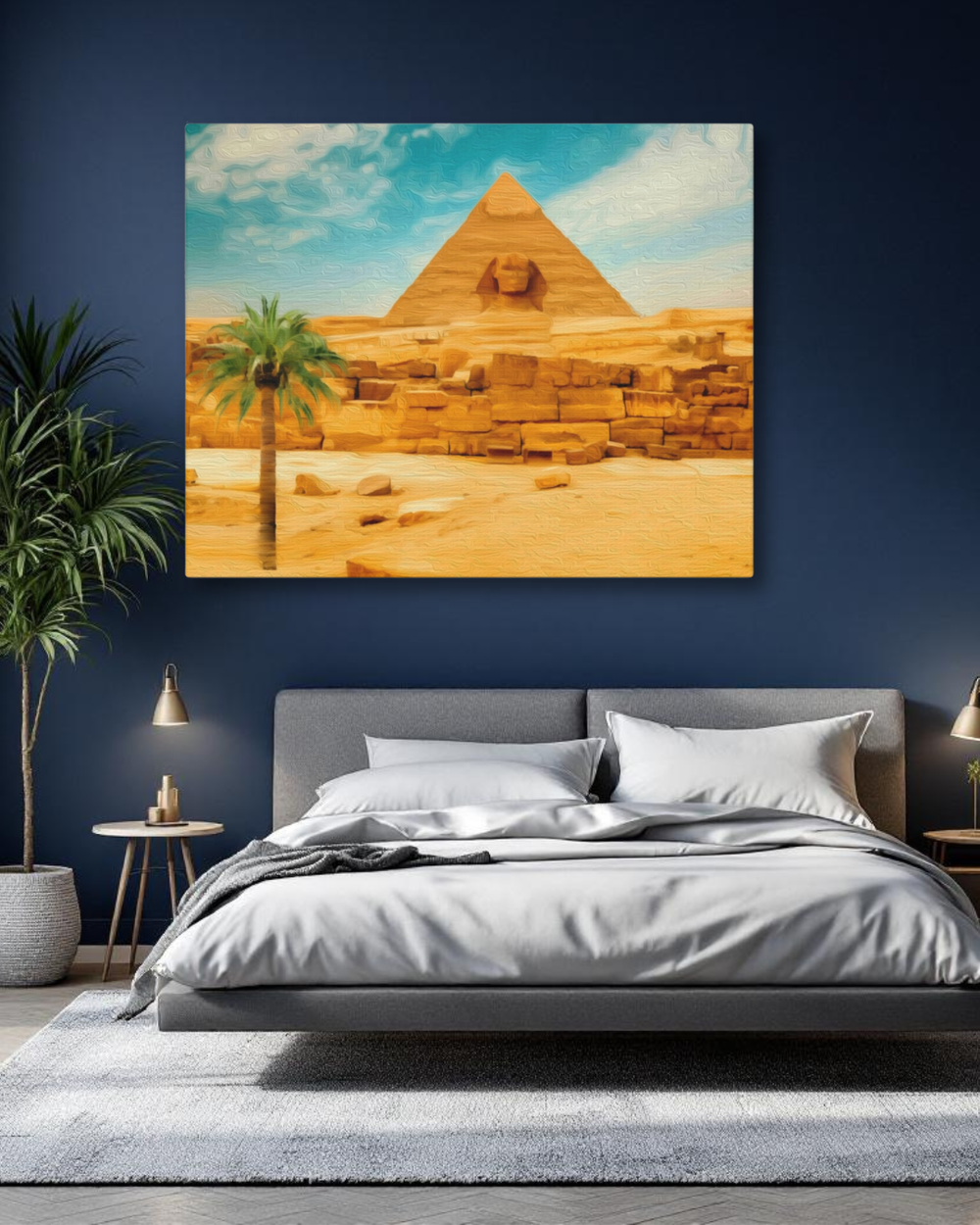 Pyramids of Giza, Egypt | Original Series Gallery Canvas detail