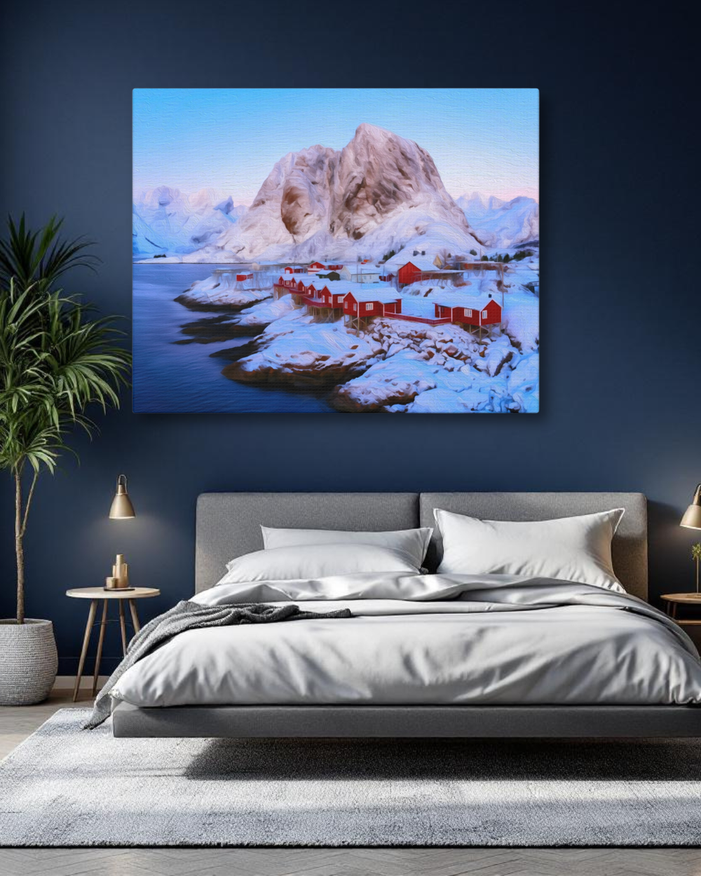 Lofoten Islands, Norway | Original Series Gallery Canvas | The Painted Passport® detail