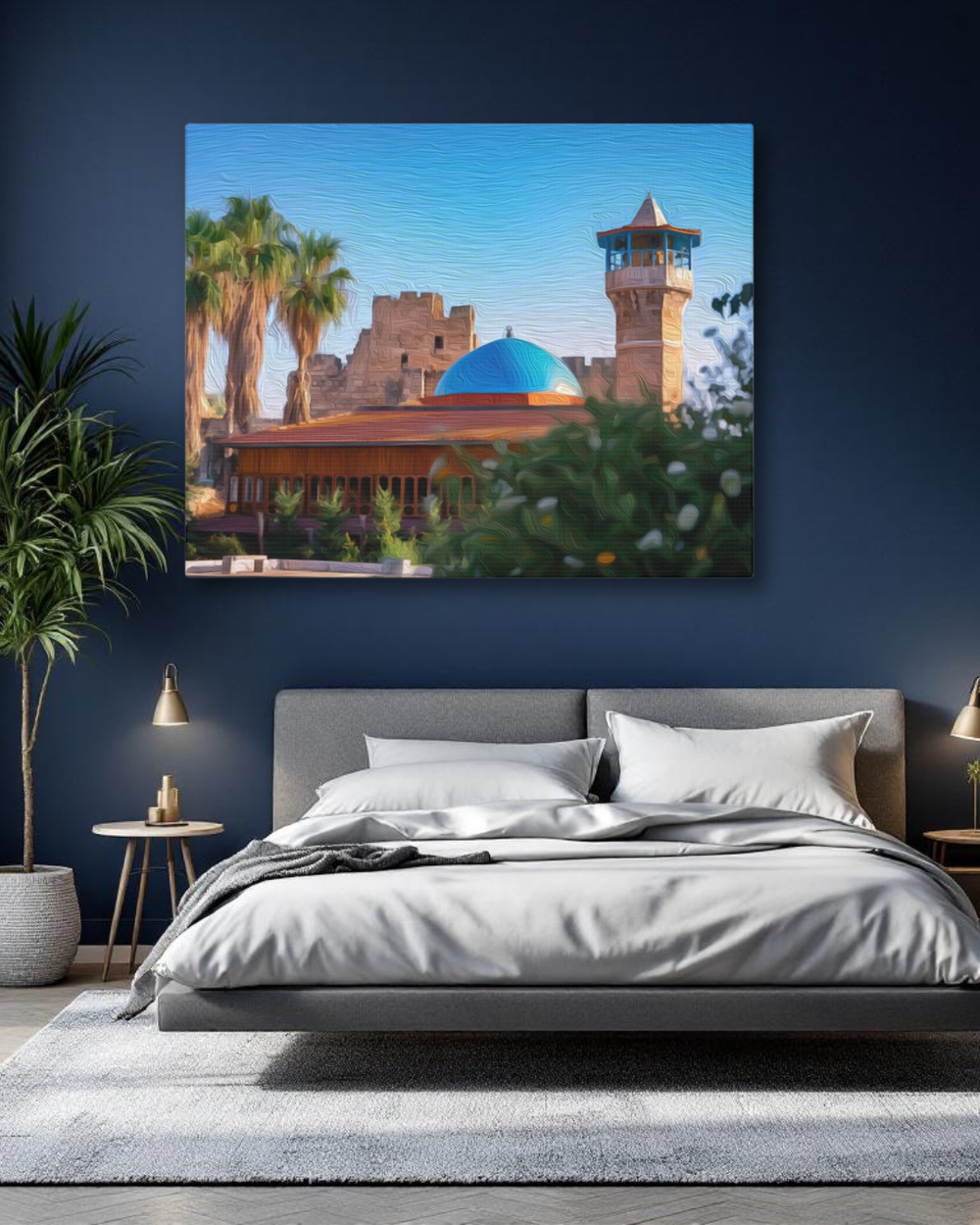 Byblos, Lebanon | Historic Mosque and Castle | Original Series Gallery Canvas detail